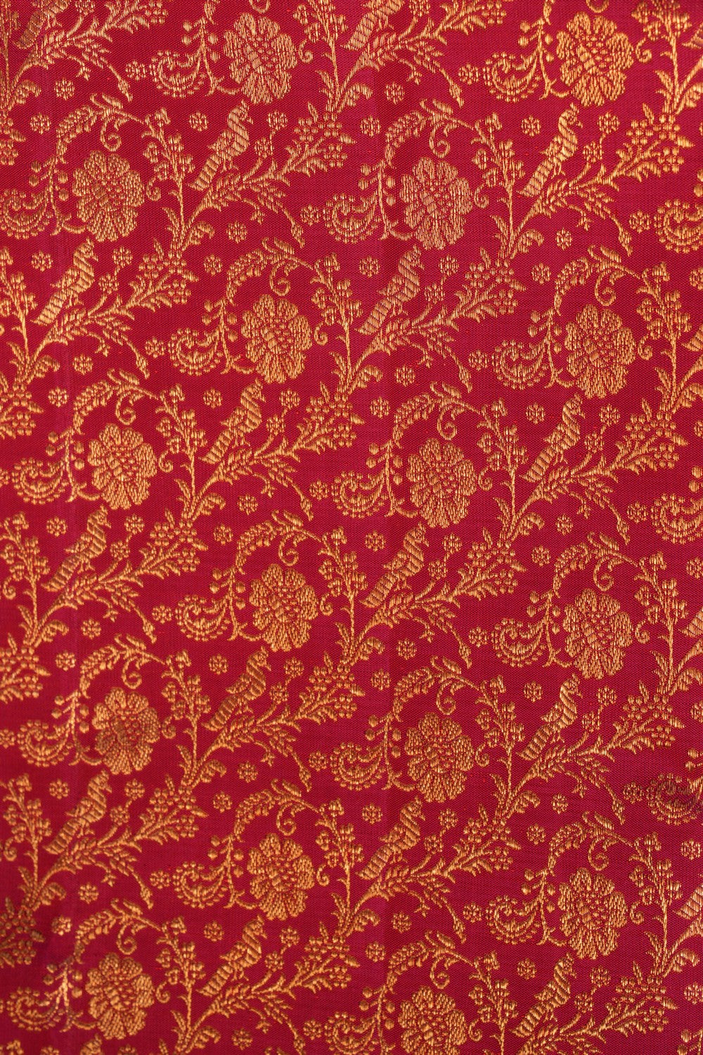 Image of Pink Floral Brocade Kanchipattu Saree